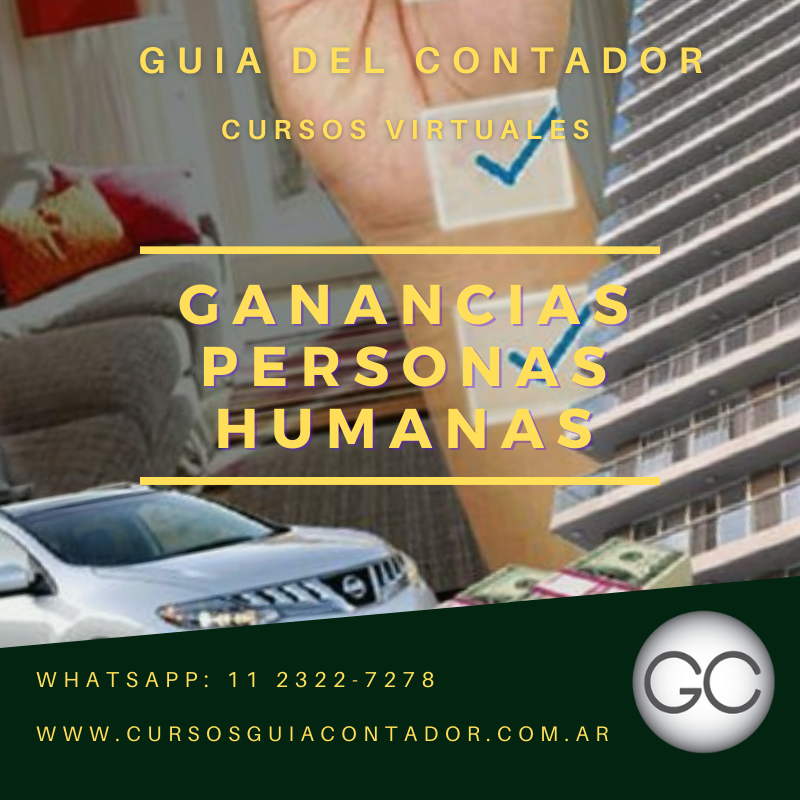 CURSO: GANANCIAS PERSONAS HUMANAS